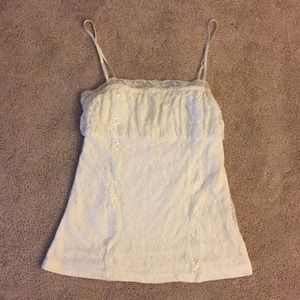 Rampage Cream Lace Tank Top-Size M